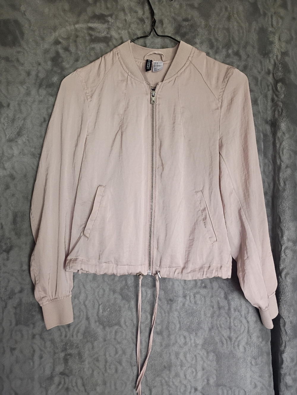 H&M Blush Pink Lightweight Bomber Jacket